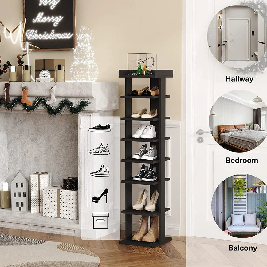 Modern Wooden Shoe Rack Organizer – Stylish & Space-Saving Footwear Storage