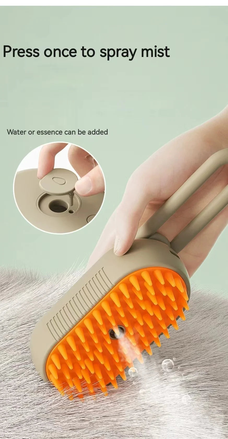 Best Pets Hair Cleaning Electric Steam Spray Brush In 2025