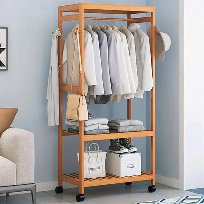 Wooden Clothes Stand with Rack – Durable & Stylish Wooden Alna for Organized Storage