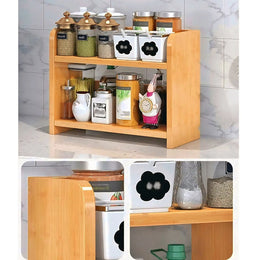 Wooden Kitchen Shelf - Kitchen Rack-IEKS17