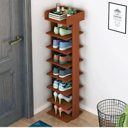 Modern Wooden Shoe Rack Organizer – Stylish & Space-Saving Footwear Storage