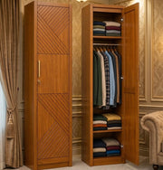 Modern Solid Mahogany Wooden One Door Hanger Almirah -IESDA-17
