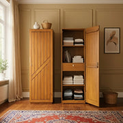 Wooden One Door Almira। Durable Craftmanship-IESDA10