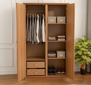 Modern Wooden Double Door Almira for Bedroom-IESDA-04