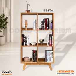Exclusive Wooden Bookshelf। For Living and Study Room-IEBS04