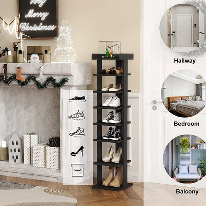 Modern Wooden Shoe Rack Organizer – Stylish & Space-Saving Footwear Storage