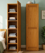 Modern Space-Saving Wooden One Door Almirah for Bedroom -IESDA18
