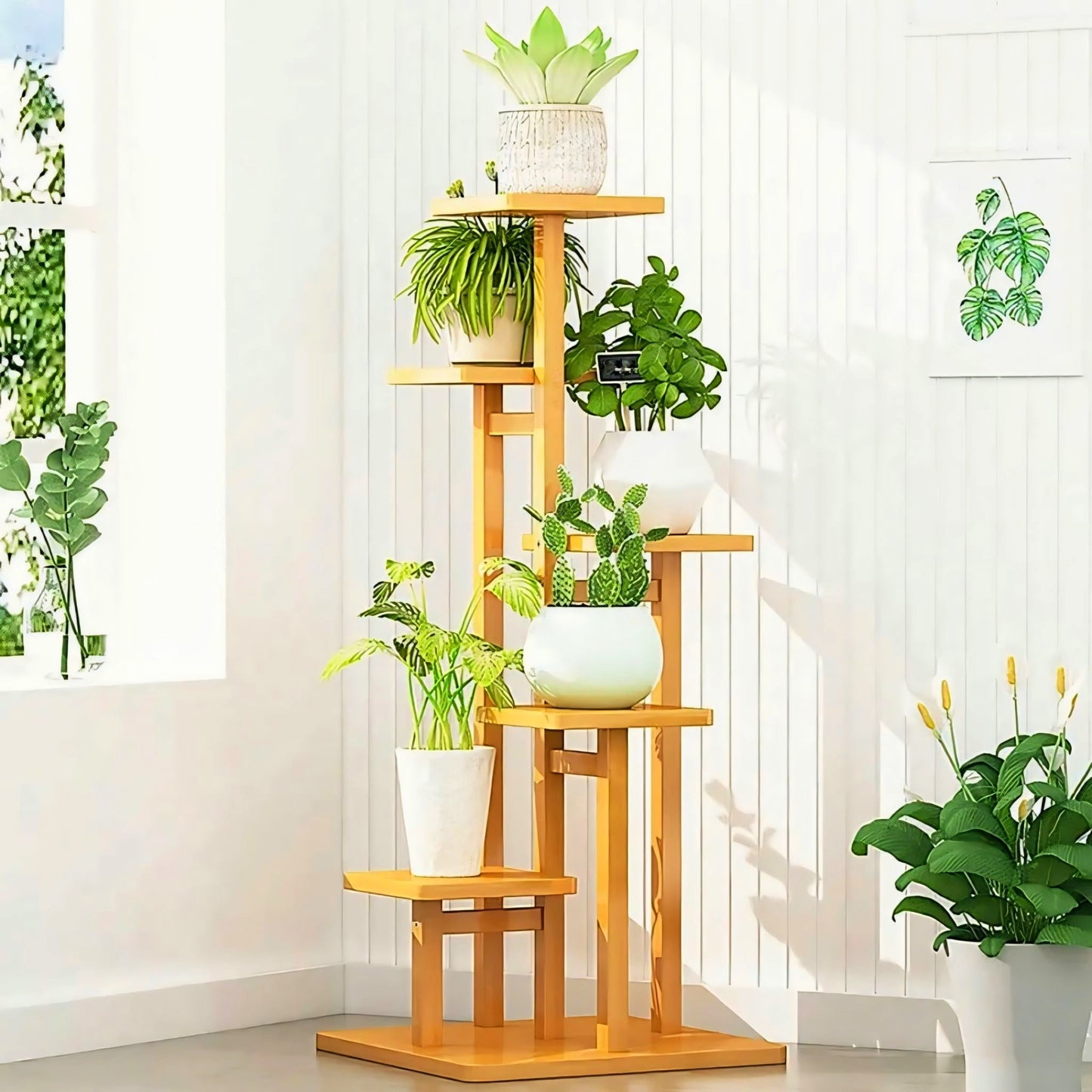 Exclusive wooden Flower Stand for Living Room/Office