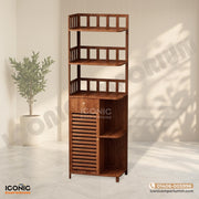 Wooden Bookshelf /Corner Shelf/Organizer- IECS01