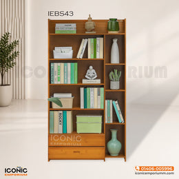 Exclusive wooden Bookshelf For Office/Home-IEBS43