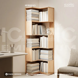 Stylish Corner Bookshelf-IEBS10