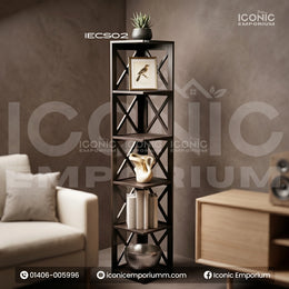 5 Layer Wooden Corner Shelf-IECS02