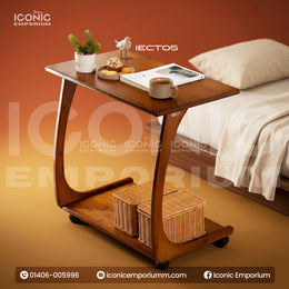 Modern Wooden  Trolley Coffee Table-IECT05