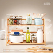 Multifunctional Wooden Kitchen Shelf Kitchen Rack-IEKS16
