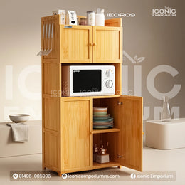 Contemporary Wooden Oven Rack। Durable Mehgoni Wood Build-IEOR09