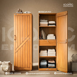 Wooden One Door Almira। Durable Craftmanship-IESDA10