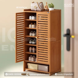 Exclusive Wooden Shoe Cabinet – Elegant Storage Solution for Your Beautiful Home-IESR01