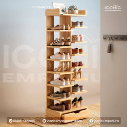 Stylish Wooden Shoe Rack-IESR07