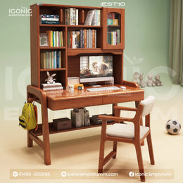 Wooden Luxury Study Table-IEST10