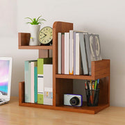 Wooden L-Shape Mini Book Shelf For Office/ Home-IEBS58