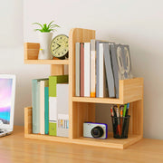 Wooden L-Shape Mini Book Shelf For Office/ Home-IEBS58