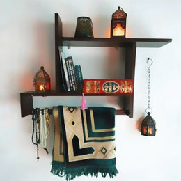 Wooden Wall Mounted Quran Shelf-IEWS02
