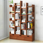 Wooden L-Shape Bookshelf For Office/Home-IEBS45