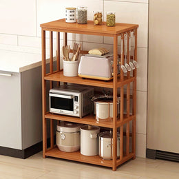 Compact Oven Shelf for Kitchen-Solid Wood Finish-IEOR02