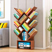 Wooden W Shape Bookshelf For Office / Home-IEBS38