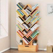 W Shape Large Bookshelf For Home and Office-IEBS36