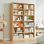Wooden 6-Tier Double sided Bookshelf-IEBS33
