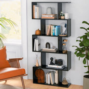 Wooden S-Shaped Bookcase\Bookshelf-IEBS30