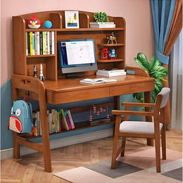 Solid Wood Study Table। Durable & Elegant Style-IEST01