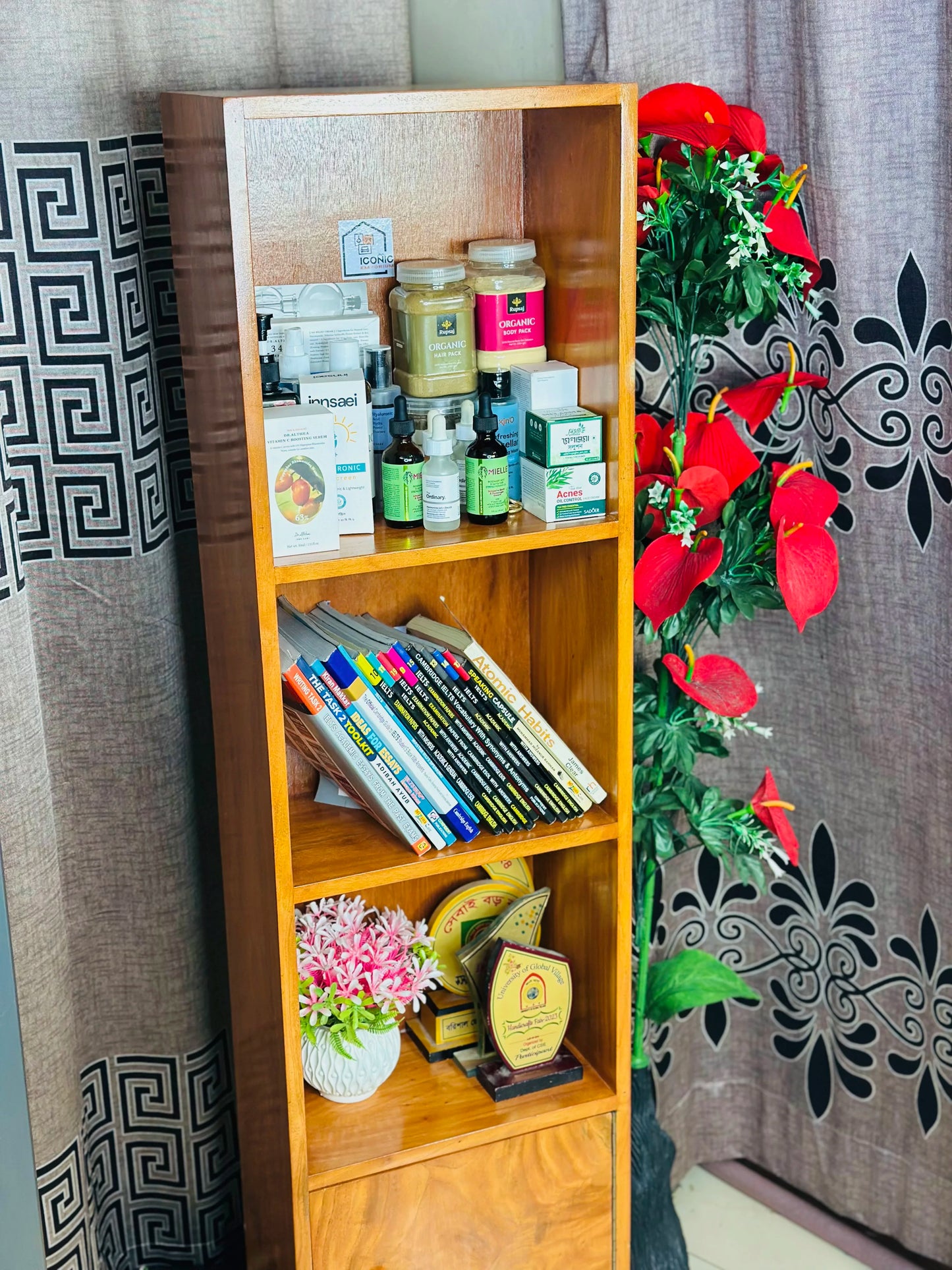 ১০০% সলিড মেহগনি কাঠের প্রিমিয়াম বুক শেলফ!