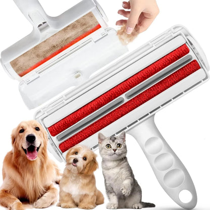 Pet Hair Remover Roller-Cat and Dog Hair Remover for Couch, Carpet,Clothing,Bedding - Portable, Multi-Surface Fur Removal Tool