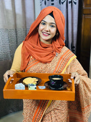 কাঠের প্রিমিয়াম - স্কয়ার শেপ ট্রে