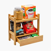 Modern Wooden Kitchen Rack with Storage Box-IEKS14