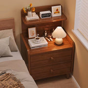 Stylish Wooden Bedside Table with Storage Box-IEBST17
