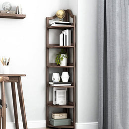 Minimalistic Wooden Corner Shelf-IECS08