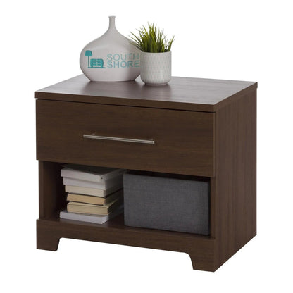Chic Wooden Bedside Table। Stylish, Space- Saving Nightsatnd for any Room-IEBST11