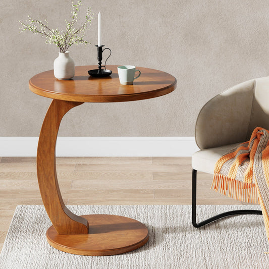 Contemporary Wooden Round Tea/Coffee Table-IECT26