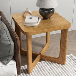 Square Shaped Wooden Side Table-IECS30