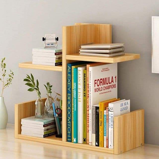 Mini Tabletop Bookshelf- Modern Minimal Design