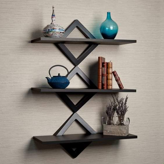Stylish 3 Layer Wooden Wall Shelf-Modern and Durable Home Storage-IEWS23