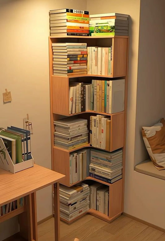 Stylish Corner Bookshelf