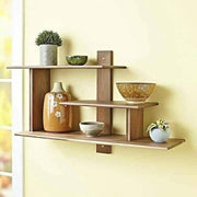 Durable Wooden Wallshelf। Organize with Elegance-IEWS14
